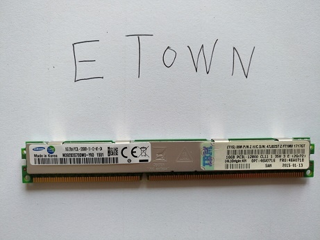 90Y3165	8 GB (4Gb, 2Rx8) PC3-10600 DDR3-1333 LP UDIMM