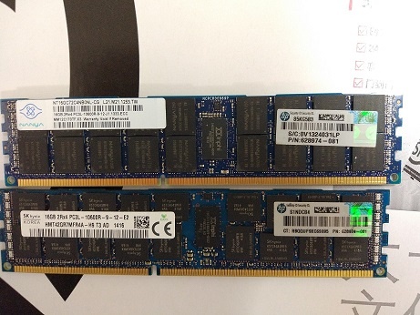 49Y1563/49Y1565	16 GB (Dual-Rank x4) 1.35 V PC3L-10600 CL9 ECC DDR3 1333 MHz LP RDIMM