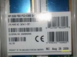 483401-B21	4GB REG PC2-5300 LP single rank (2*2GB)
